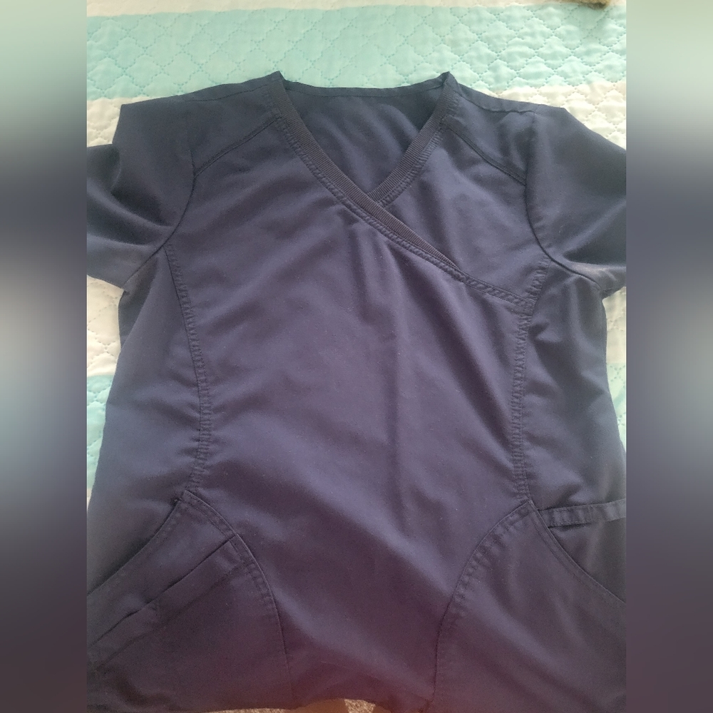 Womens navy blue scrub set